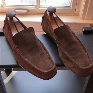 Gucci suede loafers